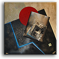80 х 80 см.,  холст, ассамбляж,  2011  
	   
                                        УВЕЛИЧИТЬ